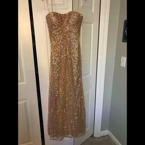 Lafemme gold sequin dress